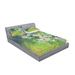 East Urban Home Traditional Japanese Sakura Tree Petals Grass Land Paint Floral Sheet Set Microfiber/Polyester | Wayfair