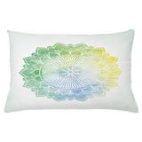 East Urban Home Lotus Indoor/Outdoor Lumbar Pillow Cover Polyester in Green | 16 H x 26 W x 0.1 D in | Wayfair A7DB4B57F0154225AF37C7D1F61A4A35