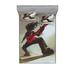 East Urban Home Rocker Guitarist Playing Bass Headbanging Hipster Rock Display Sheet Set Microfiber/Polyester | Wayfair