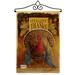 Breeze Decor Let Us Give Thanks Burlap Fall Thanksgiving 2-Sided Burlap 19 x 13 in. Garden Flag in Brown | 18.5 H x 13 W x 1 D in | Wayfair