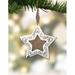 The Holiday Aisle® Vintage Burlap Star Holiday Shaped Ornament Metal in Brown | 4.5 H x 4.5 W x 0.75 D in | Wayfair