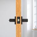Baldwin Reserve Contemporary Square Entry Lever in Black | 3.54 H x 5.98 W in | Wayfair 9BR3543-346