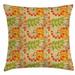 East Urban Home Floral Indoor/Outdoor 28" Throw Pillow Cover Polyester | 28 H x 28 W x 0.1 D in | Wayfair 383E7C807DF64BB9AB74F9E53337035E