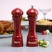 Chef Specialties Merry Christmas Salt & Pepper Shaker Set Wood in Brown/Red | 10 H x 2.5 W in | Wayfair 08625