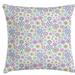 East Urban Home Floral Indoor/Outdoor 26" Throw Pillow Cover Polyester | 26 H x 26 W x 0.1 D in | Wayfair E184BA184BF74479B4B006420B595297