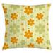 East Urban Home Big Little Flourishing Indoor/Outdoor Floral 40" Throw Pillow Cover Polyester | 40 H x 40 W x 0.1 D in | Wayfair