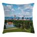 East Urban Home City Park At Denver Indoor/Outdoor 26" Throw Pillow CoverCity Park At Denver ado Downtown Tree | 26 H x 26 W x 0.1 D in | Wayfair