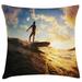 East Urban Home Indoor/Outdoor 26" Throw Pillow Cover Polyester | 26 H x 26 W x 0.1 D in | Wayfair FA3AF0EC3D46486BA4A4B262C38BE702