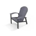 Highland Dunes Augusto Metal Adirondack Chair in Gray | 37.5 H x 30 W x 32 D in | Wayfair EC102E8E515A404EA729C2B4D340C8F8