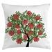East Urban Home Floral Indoor/Outdoor 36" Throw Pillow Cover Polyester | 36 H x 36 W x 0.1 D in | Wayfair 0399977FE4704C43AC985C3F576E40D0
