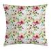East Urban Home Floral Indoor/Outdoor 26" Throw Pillow Cover Polyester | 26 H x 26 W x 0.1 D in | Wayfair 2AB68A9E23B2489E9F816145815A3F0B