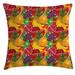 East Urban Home Exotic Fresh Ripe Juicy Fruits Indoor/Outdoor 28" Throw Pillow | 28 H x 28 W x 0.1 D in | Wayfair BE2C0957AC3343D7B59925F019030AFB