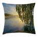 East Urban Home Sunny Day by Misty Lake Indoor/Outdoor 40" Throw Pillow Cover Polyester | 40 H x 40 W x 0.1 D in | Wayfair