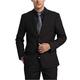 Men Business Suits Slim Fit Formal Notch Lapel Black 2 Pieces Suit Tuxedo Groomsmen for Wedding 48/42