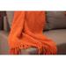 Gracie Oaks Flannigan Chenille Basket Weave Throw Polyester in Red/Orange | 50 W in | Wayfair 6EF4813D39454CFE8D4A181D37F2CB72