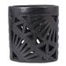 World Menagerie Roseleaf Oval Ceramic Pen Holder in Black | 3.9 H x 3.5 W x 2.6 D in | Wayfair A2A5336E31444A9D819BBE605CB1885B