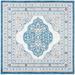 Blue 79 x 0.23 in Indoor/Outdoor Area Rug - Charlton Home® Slesnick Oriental Dark/Ivory Indoor/Outdoor Area Rug Polyester | 79 W x 0.23 D in | Wayfair