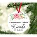 The Holiday Aisle® Metal Friendship Gift Class Moms by Chance Friends by Choice Ball Ornament Metal in Pink | 3.5 H x 3.5 W x 3.5 D in | Wayfair