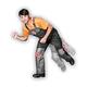 Leber&Hollman RAWPOL Schutzlatzhose Herren mit Taschen verstellbare Taille Arbeitshose mit Taschen für Knieschützer Baumwoll-Canvas Grau und Schwarz 54
