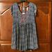 Free People Dresses | Nwt Free People Dress. Size Small. | Color: Blue/Cream | Size: S