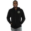 DC Comics Men's Batman Gotham Police Dept Breast Print Zip Up Hoodie Black Large