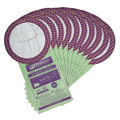 ProTeam 104544 Intercept Vacuum Bags for 10 Qt. Canister Vacuums - 10/Pack