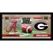 Alabama Crimson Tide vs. Georgia Bulldogs Framed 10" x 20" House Divided Football Collage