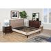 Home by Hollywood Bedder Base Steel Platform Bed Frame w/ 14" Underbed Storage Metal in Brown | 14 H x 76 W x 80 D in | Wayfair BB2440F