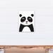 Zoomie Kids Euben Cute Panda Canvas Art Canvas in Black | 16 H x 12 W x 1.25 D in | Wayfair EFF258EDC475492D988FC78EF7714E54