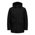 JACK & JONES Men's Jprwetford Parka STS, Black (Black Black), Xx-Large