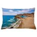 East Urban Home Landscape Indoor/Outdoor Lumbar Pillow Cover Polyester | 16 H x 26 W x 0.1 D in | Wayfair 18ABC6549ACC407E9419E330A949C738