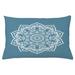 East Urban Home Lotus Indoor/Outdoor Lumbar Pillow Cover Polyester | 16 H x 26 W x 0.1 D in | Wayfair 90B85283FFF64B8898C572F4E3CE6059