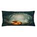 East Urban Home Halloween Indoor/Outdoor Lumbar Pillow Cover Polyester in White | 16 H x 36 W x 0.1 D in | Wayfair EEA09C7BE9B04754B66B9982E63DBED1