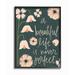 Ebern Designs A Beautiful Life is Never Perfect Panoramic Graphic Art Print Set on Canvas in Blue/Green/Pink | 20 H x 16 W x 1.5 D in | Wayfair