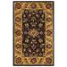 White 24 x 0.63 in Area Rug - Fleur De Lis Living Santoyo Handmade Tufted Wool Black Area Rug Wool | 24 W x 0.63 D in | Wayfair