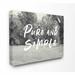 Gracie Oaks Pure & Simple Farmhouse Yard Panoramic Graphic Art Print Set on Canvas in Black/White | 16 H x 20 W x 1.5 D in | Wayfair