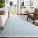 Blue/White 0.25 in Area Rug - Ebern Designs Rodgers Geometric Handwoven Flatweave Wool Light Blue/Ivory Area Rug Wool | 0.25 D in | Wayfair