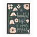 Ebern Designs A Beautiful Life is Never Perfect Panoramic Graphic Art Print Set on Canvas in Blue/Green/Pink | 14 H x 11 W x 1.5 D in | Wayfair