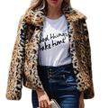 Womens Warm Coat Faux Fur Coat Fashion Winter Outwear Jacket Cardigan Cocktail Club Party (L)