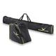 Black Crevice Skitasche-Set I Kombi-Set aus Skisack & Skischuhtasche I robuste Skitaschen aus 600D/PVC I Ski-Set mit Schultergurt I Skibag: 190x13x30cm I Skischuhe-Tasche: 45x39x25cm (Schwarz/Gelb)