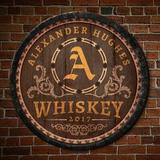 Ebern Designs Lancaster Personalized Whiskey Barrel Bar Wall Décor in Brown | 16 H x 16 W x 1 D in | Wayfair 5C04F53189574D90A79AE5CAFBE23FDE