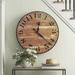 Kelly Clarkson Home Norah Wall Clock Wood in Brown | 30 H x 30 W x 1.5 D in | Wayfair 12544ADA484B4A8ABCA84DAD2D389A43