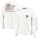 Men's Vineyard Vines White Las Vegas Raiders Whale Helmet Long Sleeve T-Shirt