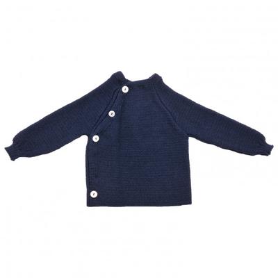 Reiff - Kid's Schlüttli Uni - Merinopullover Gr 62/68 blau Image