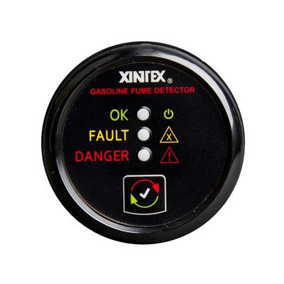 Fireboy-Xintex Gasoline Fume Detector & Alarm w/Plastic Sensor - Black Bezel Display G-1B-R