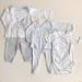 Ralph Lauren Matching Sets | Bundle Of Ralph Lauren & Petite Lem Baby Clothes | Color: Blue/White | Size: 3-6mb