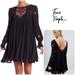Free People Dresses | Free People Embroidered Minidress | Color: Black | Size: Xs