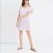 Madewell Dresses | Madewell Rose Pink Striped Cold Shoulder Dress | Color: Pink/White | Size: Xxs