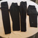 Athleta Pants & Jumpsuits | 4 Pair Great Condition Sz.Xs Black Leggings! | Color: Black | Size: Xs