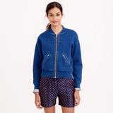 J. Crew Jackets & Coats | J.Crew Blue Quilted Bomber Jacket Size Medium | Color: Blue | Size: M